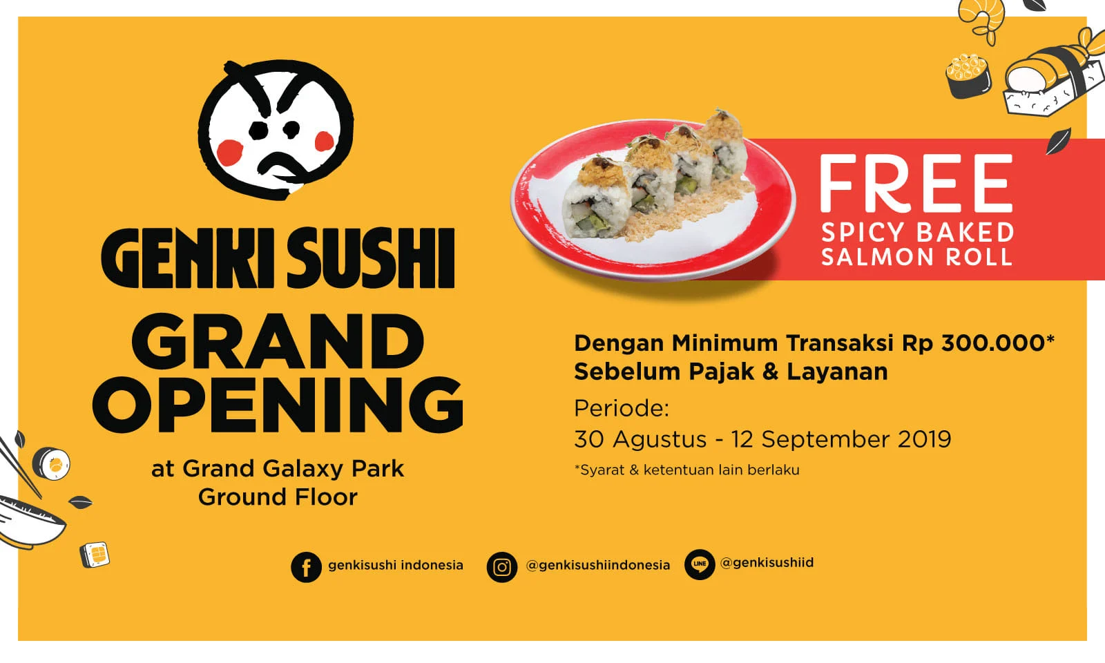 Grand Opening Genki Sushi