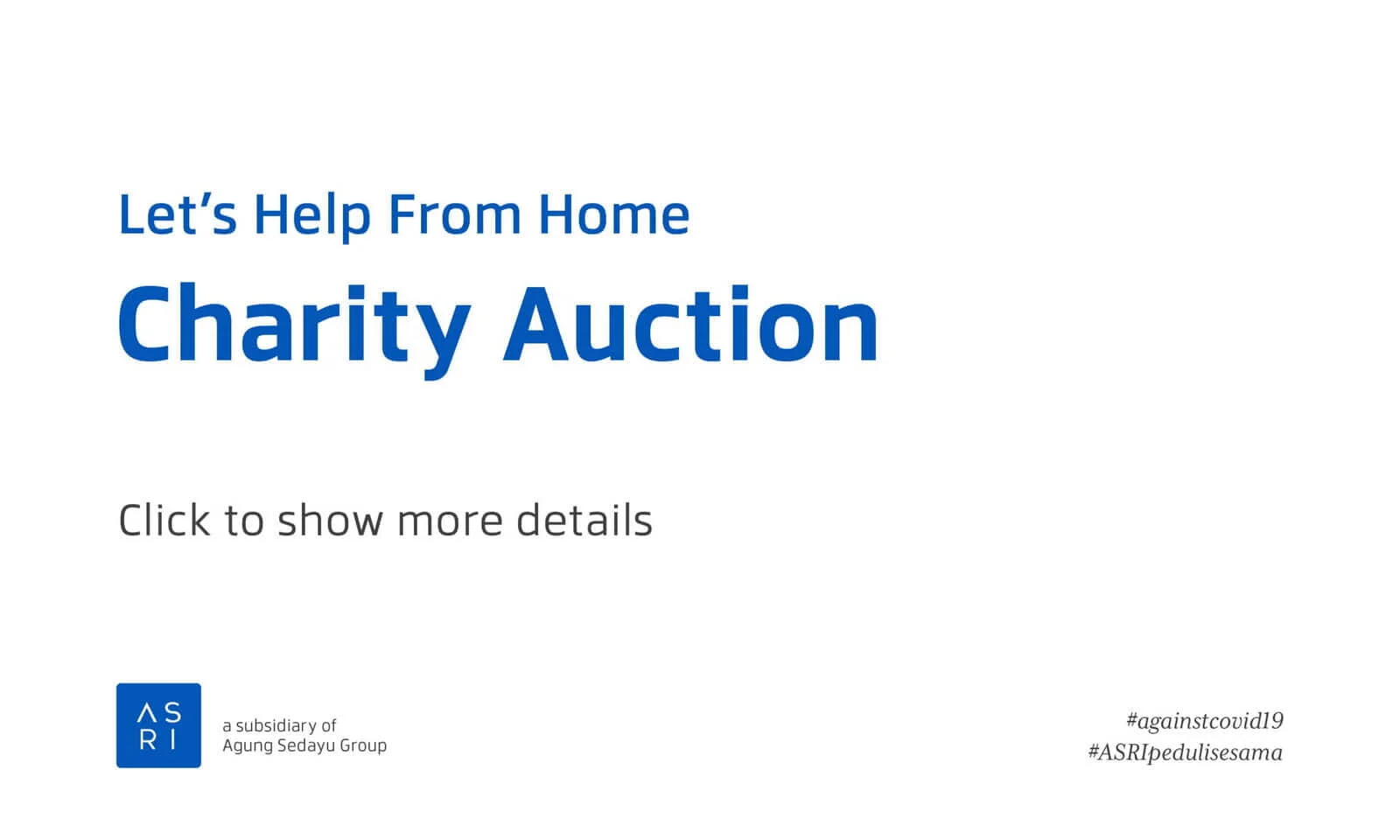 Let's Help From Home - Charity Auction