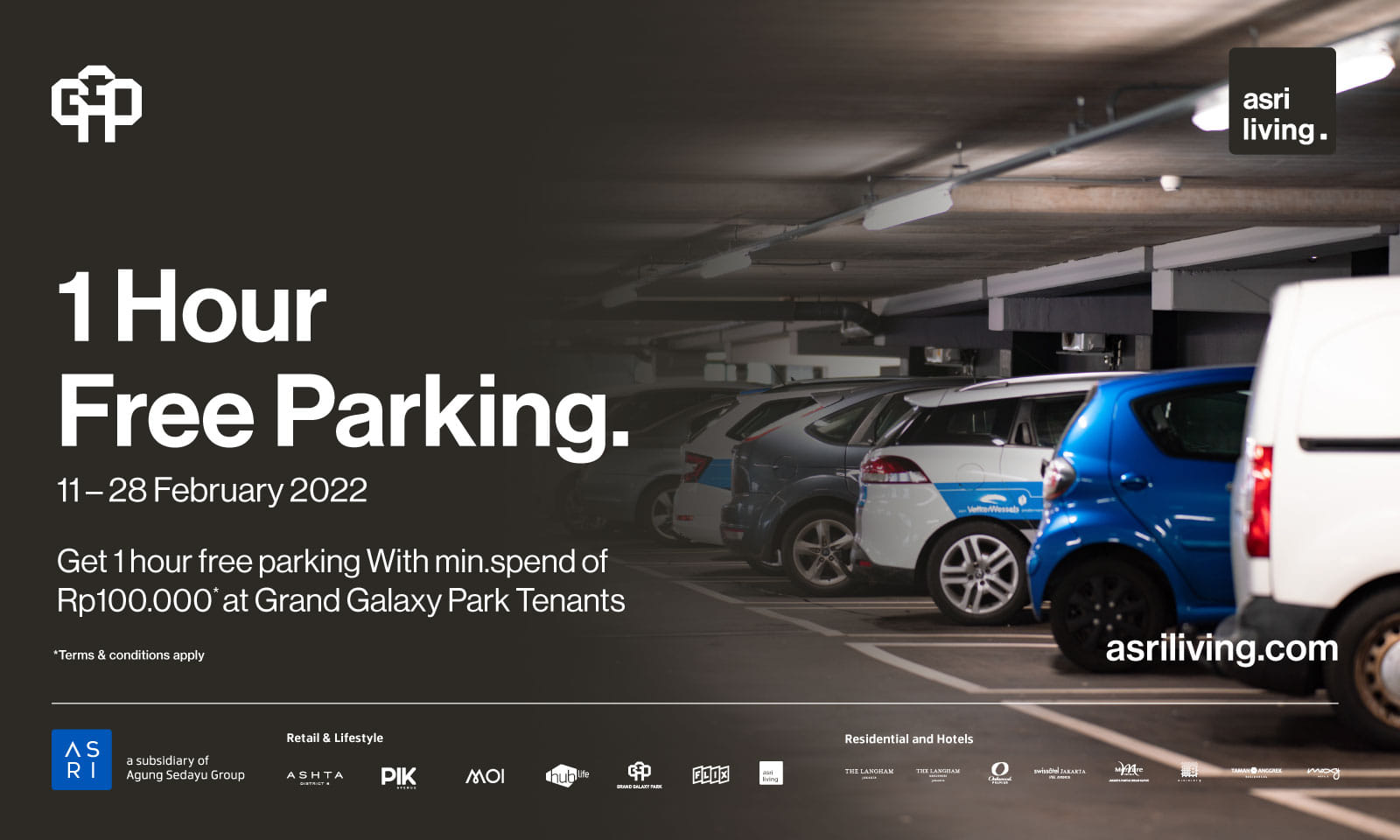 ASRI Living Free 1 Hour Parking